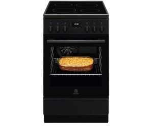Плита Electrolux електрична склокерамічна, 57л, 50x60см, дисплей, конвекція, чорний матовий  ELECTROLUX LKR520275K