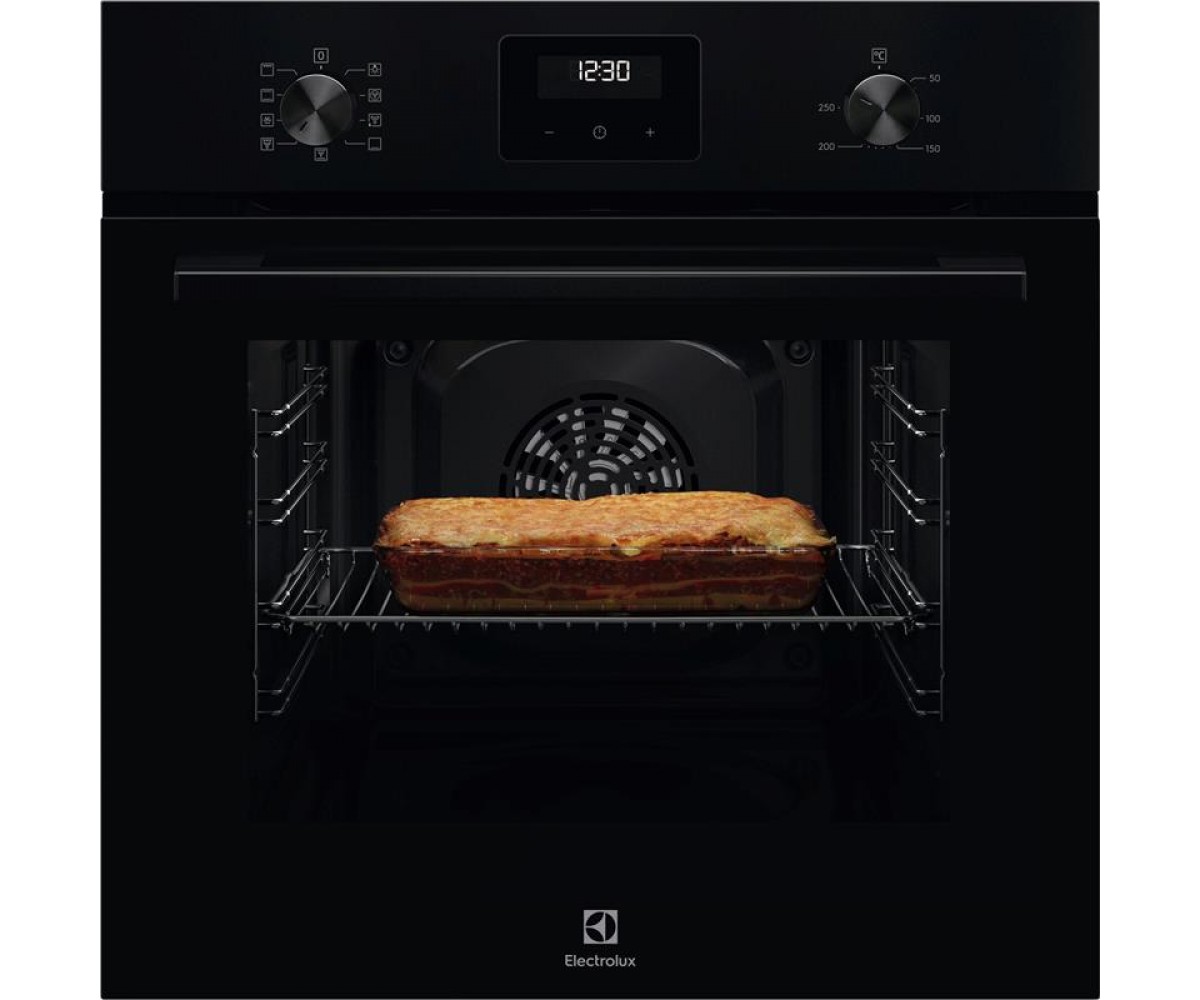Духова шафа Electrolux електрична, 65л, A, дисплей, конвекція, телескопічні напрямні, чорний ELECTROLUX  LOF3H10BK LOF3H10BK