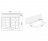 Газовая поверхность  GRACIA 60 BL EF 10282:Чертеж 