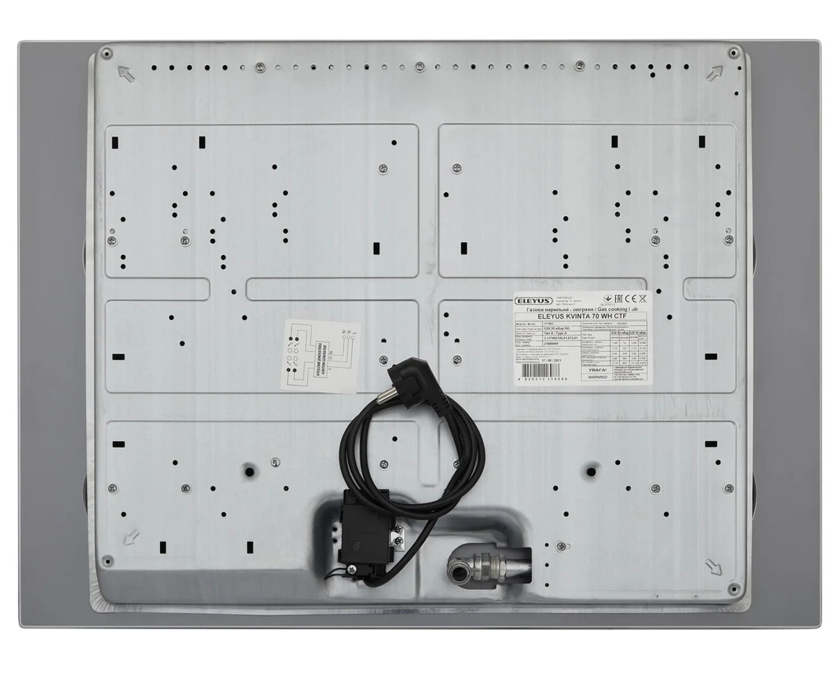 Поверхность на 5 конфорок  KVINTA 70 WH 11019:Фото 2