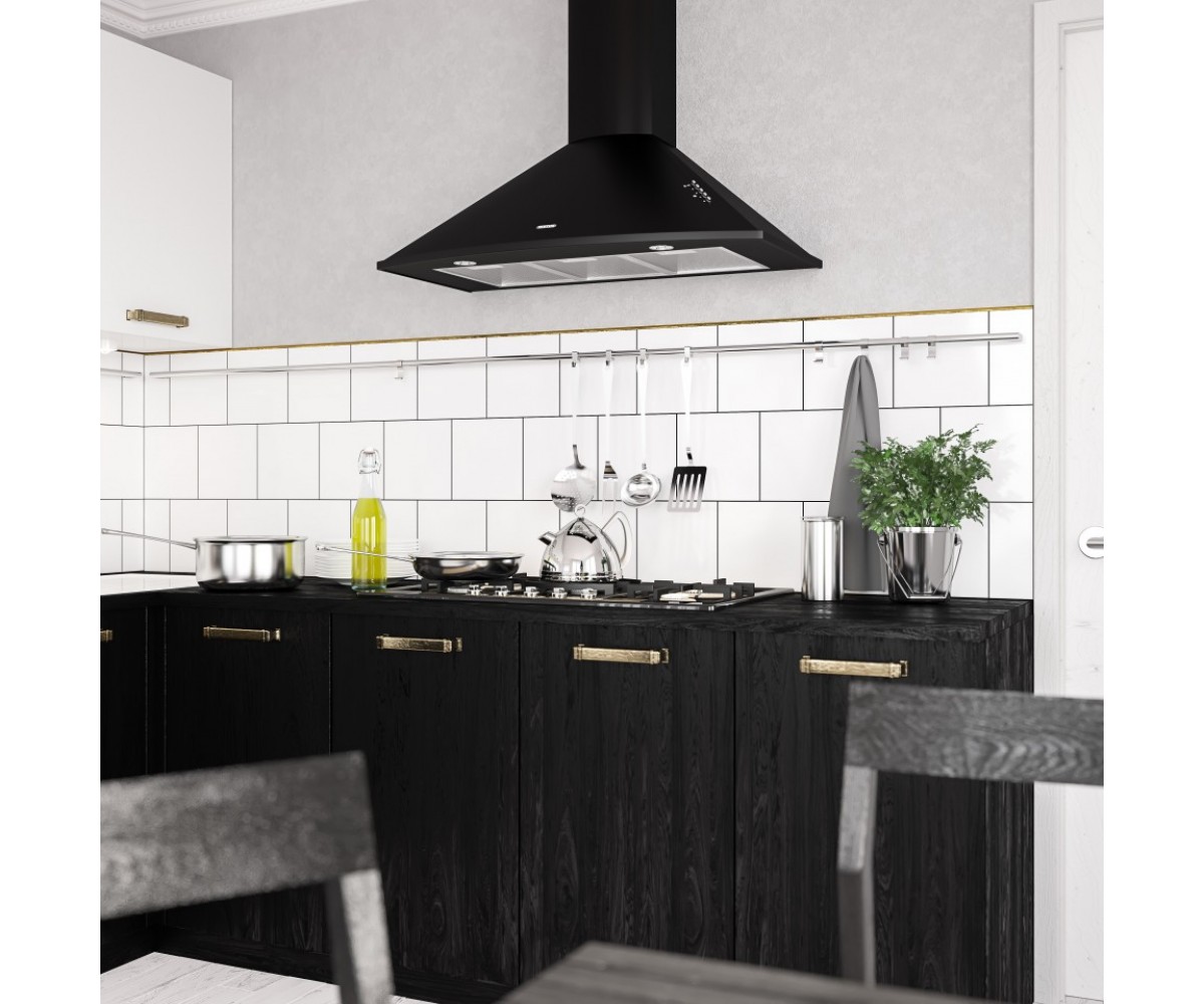 Вытяжка купольная 90 см  BORA 1000 LED SMD 90 BL 6097:Фото 7