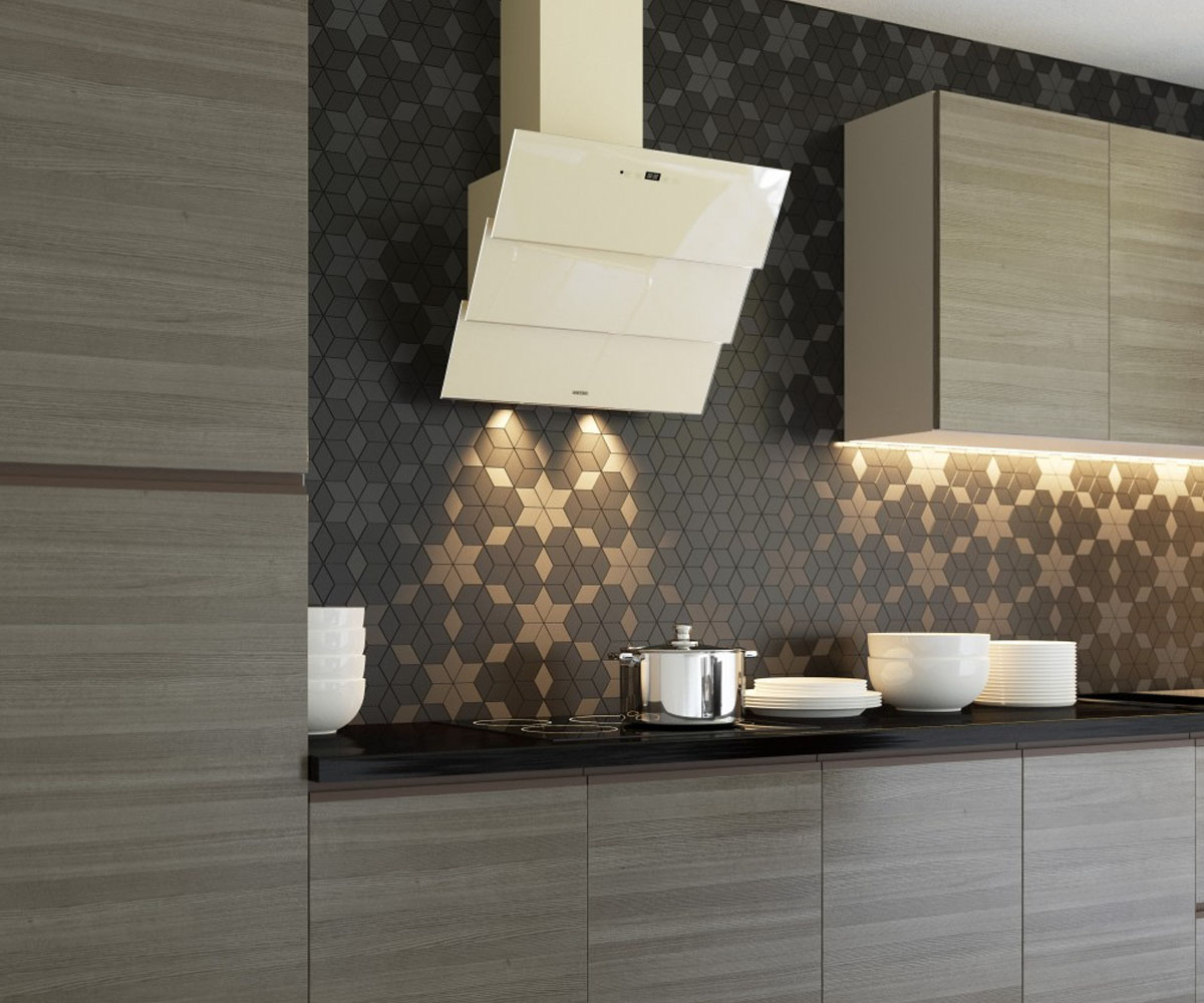 Вытяжка сенсорная  TROY 1200 LED SMD 60 BG 8909:Фото 3