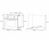 Духовой шкаф 66 л  STELLA 6008 BL CL 9234:Чертеж 