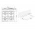 Газовая поверхность  VITA 60 BG CF 9291:Чертеж 