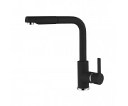 Смеситель с выдвижным изливом ELLECI  C02 FULL BLACK 40