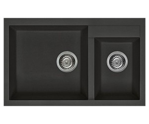Полуторна мийка  QUADRA  ELLECI  Q 440 ON TOP FULL BLACK 40
