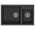 Полуторна мийка  QUADRA  ELLECI  Q 440 ON TOP FULL BLACK 40 Q 440 ON TOP FULL BLACK 40