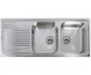 Мийка на дві чаші ELLECI RIVER 500 RIVER 500 DX SATINATO