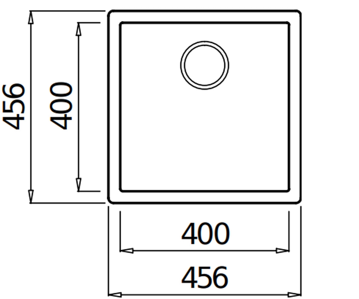 Мойка с сифоном  ZEN 102 LIGHT GREY 97:Чертеж 