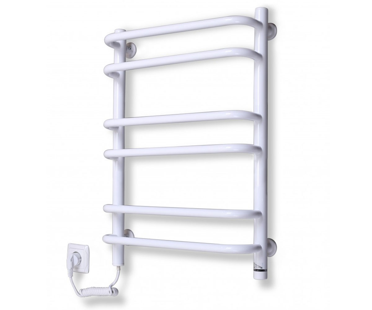Левый полотенцесушитель ЭЛНА-СЕРВИС СТАНДАРТ STANDART-6 WHITE 630X480 L STANDART-6 WHITE 630X480 L