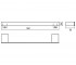 Вешалка для полотенец  LOFT BLACK 0570 133 30:Чертеж 