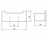 Двойной крючок  LOFT BLACK 0575 133 02:Чертеж 