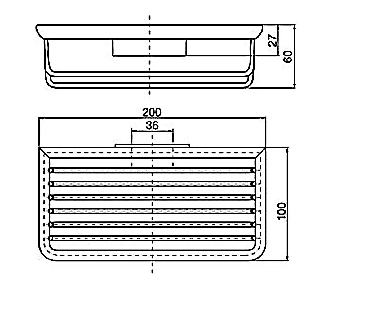 Полочка  SYSTEM 2 3545 001 04:Чертеж 