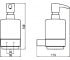 Дозатор жидкого мыла  LOFT BLACK 5210 010 1:Чертеж 