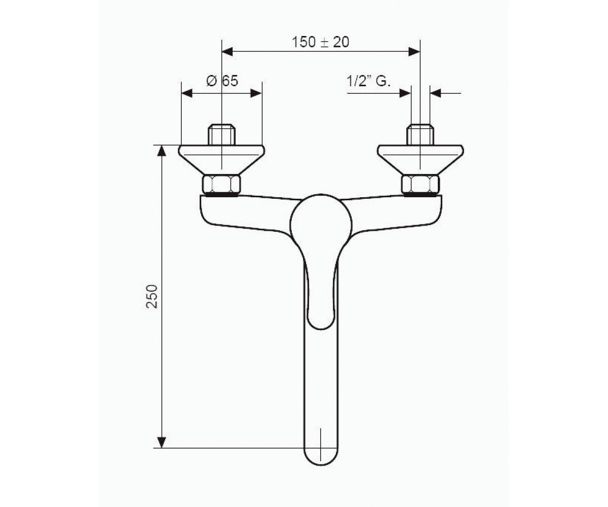 Смеситель для мойки  GIGLIO BC8005G:Чертеж 