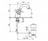 Смеситель с донным клапаном  DECO CLASSIC BR12013:Чертеж 