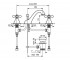 Смеситель на 3 отверстия  DECO CLASSIC BR12033:Чертеж 