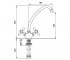 Смеситель для куxни  DECO CLASSIC BR12217:Чертеж 