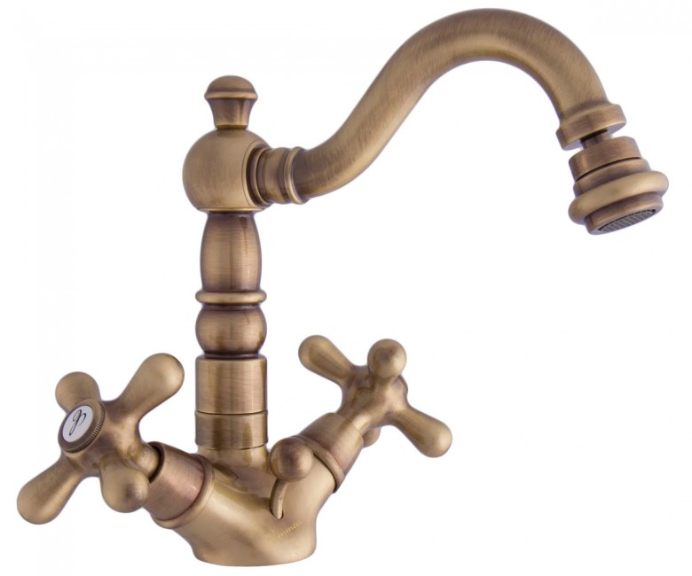 Смеситель с донным клапаном EMMEVI DECO OLD BR12614P BR12614P