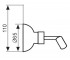 Держатель лейки  CO2529OR:Чертеж 