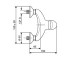 Смеситель для душа  ANUBIS CO7002R:Чертеж 