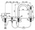 Смеситель на борт ванны  PIPER CR45120:Чертеж 