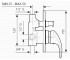 Смеситель для ванны  ANUBIS CR7019R:Чертеж 