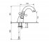 Смеситель для умывальника  DECO CLASSIC SC12013TC:Чертеж 