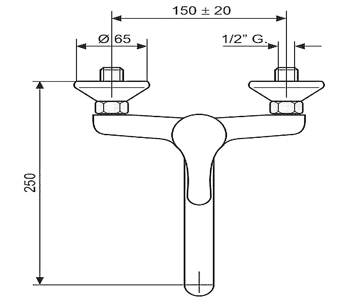 Кухонный смеситель  GIGLIO SC8005G 350:Чертеж 