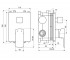 Смеситель для душа  PRIDE AREX.4045CR:Чертеж 