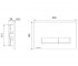 Клавиша двойная  PLATTO INEX.PL230.150.CR:Чертеж 