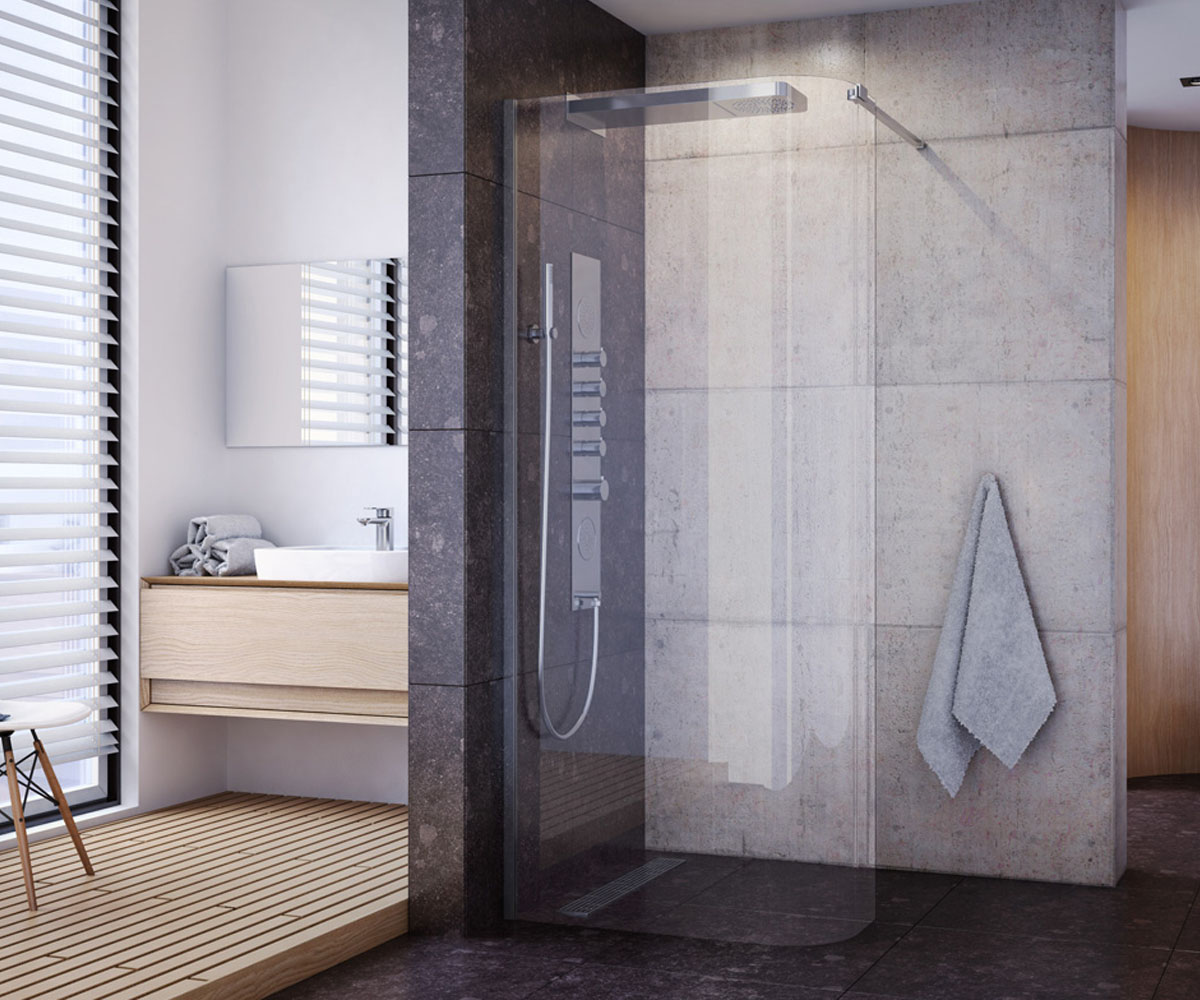 Полукруглая перегородка 85 см  WALK-IN KAAC.1507.850LP:Фото 2