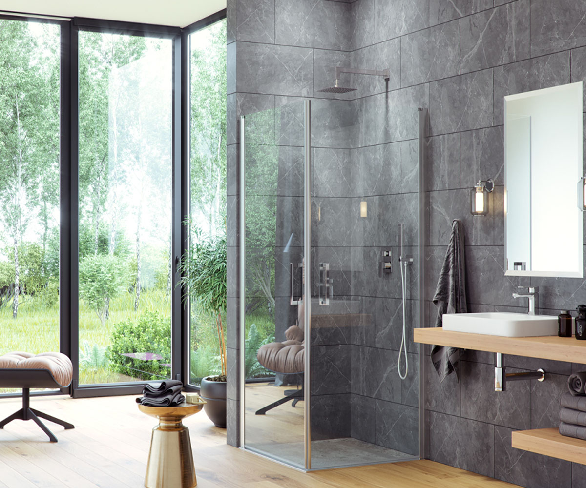 Квадратная кабинка 90 см  MAZO KAEX.3022.1010.9090.LP:Фото 2