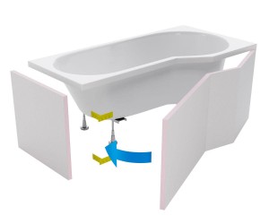 Ліва панель 195 см EXCELLENT BE SPOT OBEX.BSL.16WH