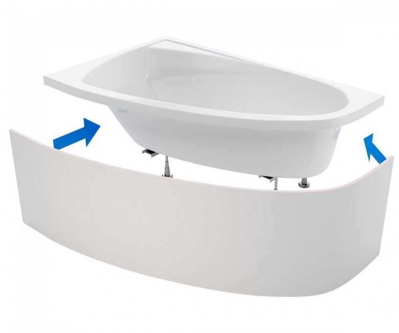Фронтальна панель 250 см EXCELLENT  OBEX.N.250WH OBEX.N.250WH