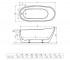 Ванна отдельностоящая  COMFORT WAEX.CMP17WH:Чертеж 