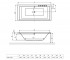 Ванна акриловая  CROWN GRAND WAEX.CRG19WH:Чертеж 