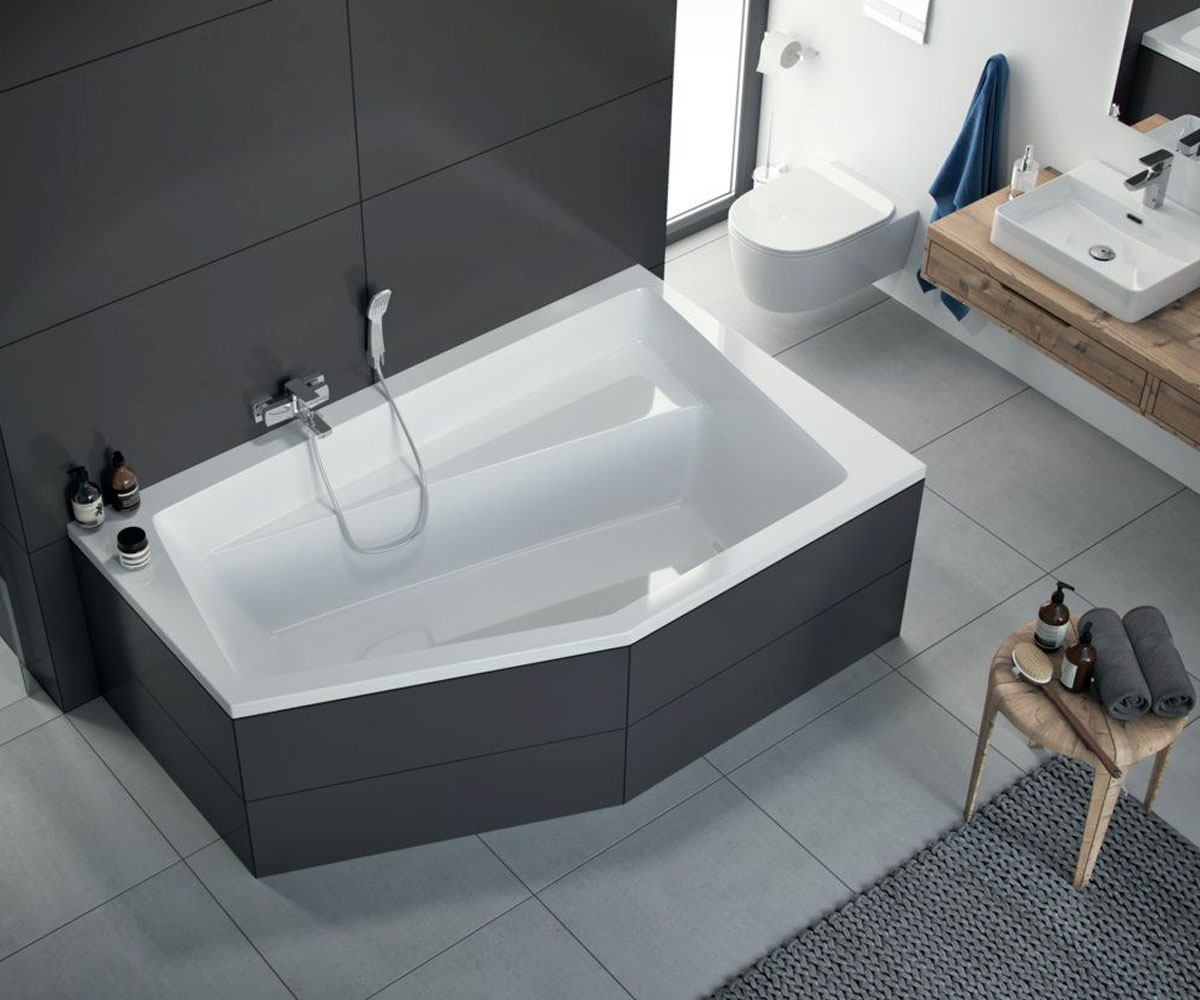 Ванна правосторонняя 160 см  VESPER WAEX.VEP16WH:Фото 2