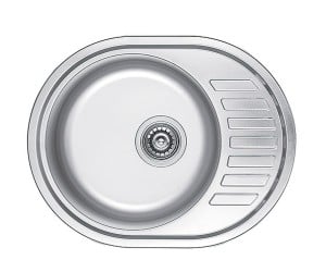 Овальна мийка з крилом FABIANO  57X45 060 MICRODECOR