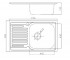 Оборачиваемая мойка  700X500 SATIN:Чертеж 