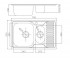 Кухонная мойка  780X500 FRUCT MICRODECOR:Чертеж 