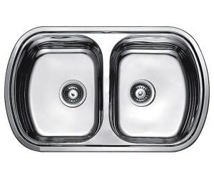 Кухонна мийка на дві чаші FABIANO  800X490 DV MICRODECOR