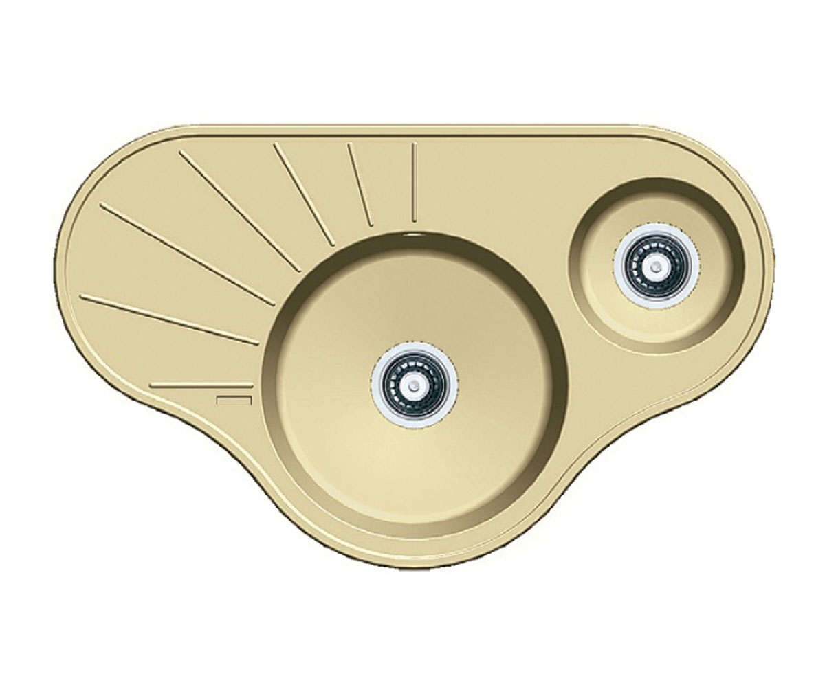 Кухонная полуторная мойка FABIANO ARC ARC 94X58X15 CREAM ARC 94X58X15 CREAM