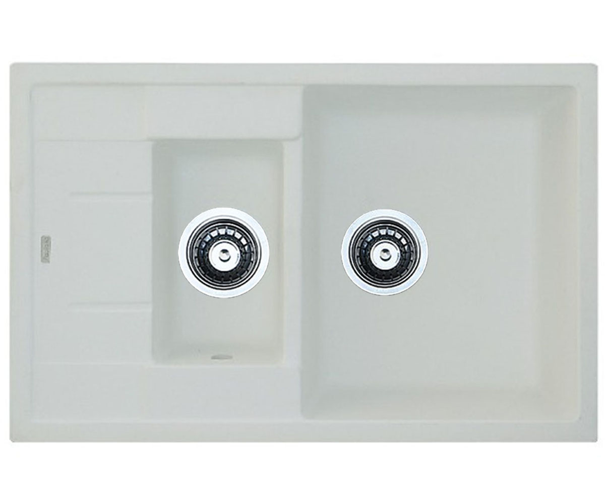 Кухонна мийка FABIANO CLASSIC CLASSIC 78X50X15 ALPINE WHITE CLASSIC 78X50X15 ALPINE WHITE