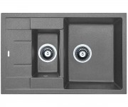 Кухонна мийка FABIANO CLASSIC CLASSIC 78X50X15 GREY METALLIC