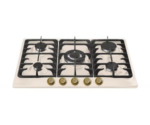 Плита на 5 конфорок FABIANO  FHG-R 23-75 VGH-T IVORY