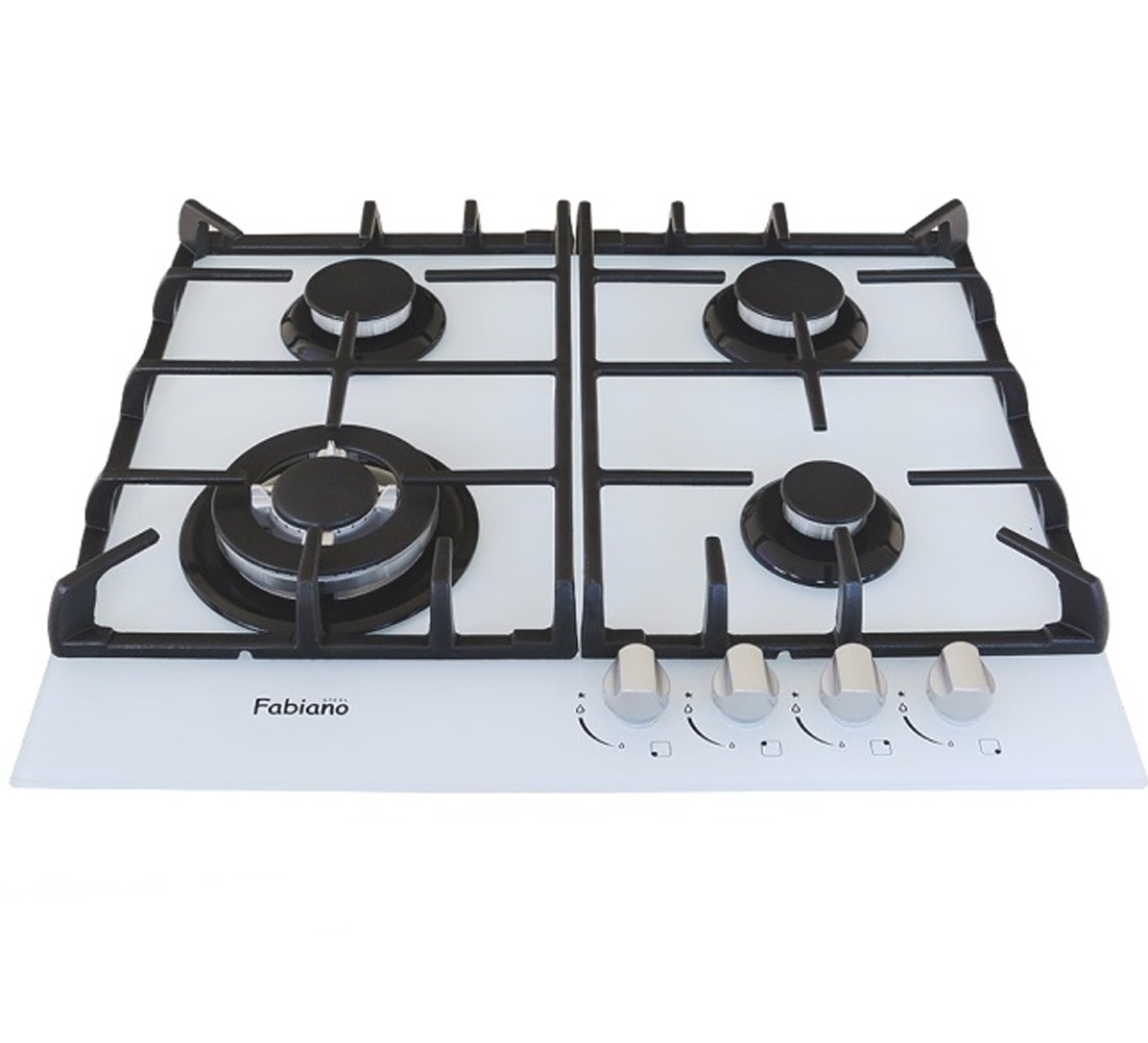 Газова панель FABIANO  FHG 10-44 GH-T WHITE GLASS FHG 10-44 GH-T WHITE GLASS