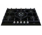 Плита на пять конфорок FABIANO  FHG 10-55 VGH-T BLACK GLASS