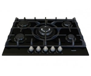 Плита на пять конфорок FABIANO  FHG 10-55 VGH-T BLACK GLASS