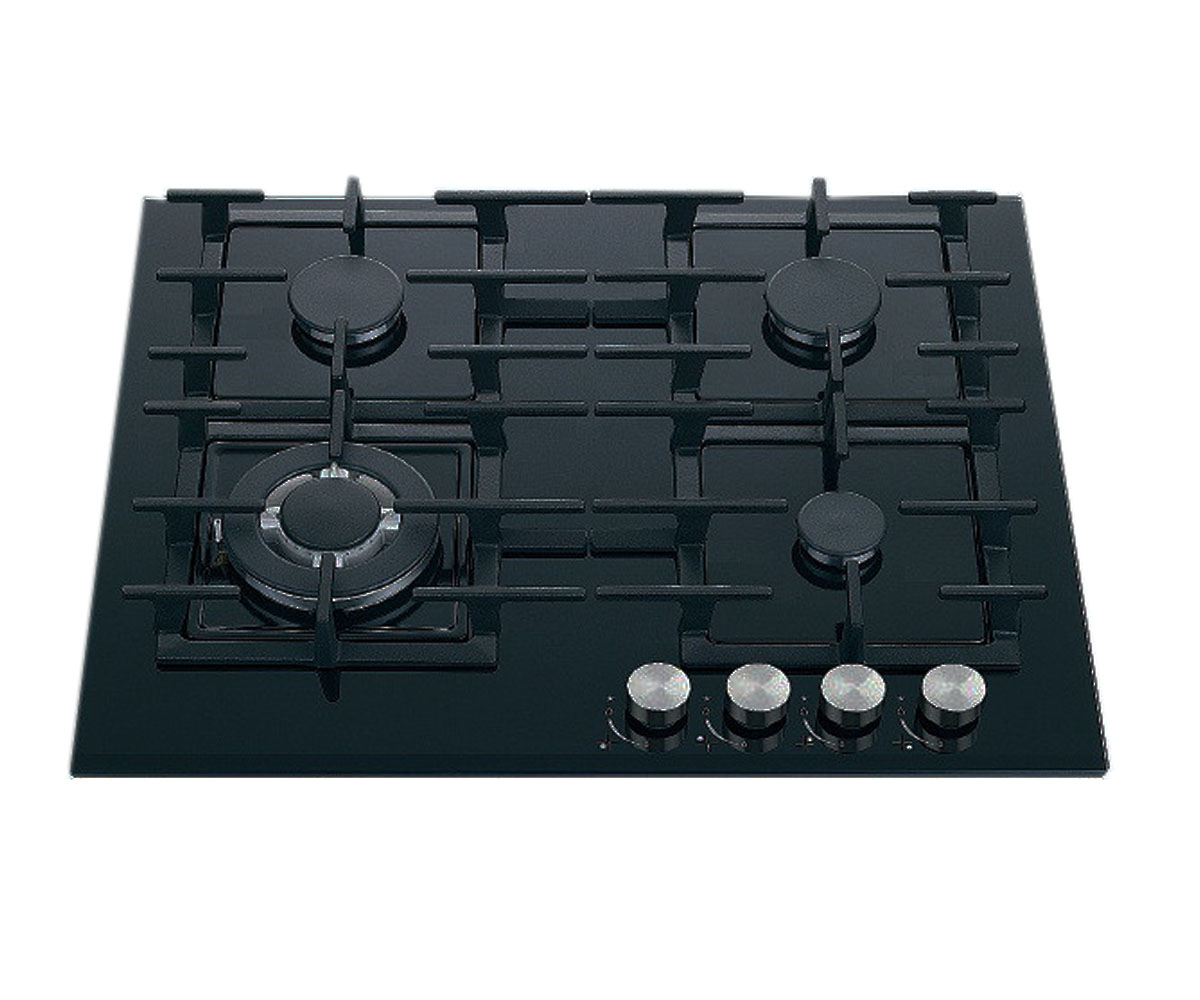 газова поверхня FABIANO  FHG 14-44 GH-T BLACK GLASS FHG 14-44 GH-T BLACK GLASS